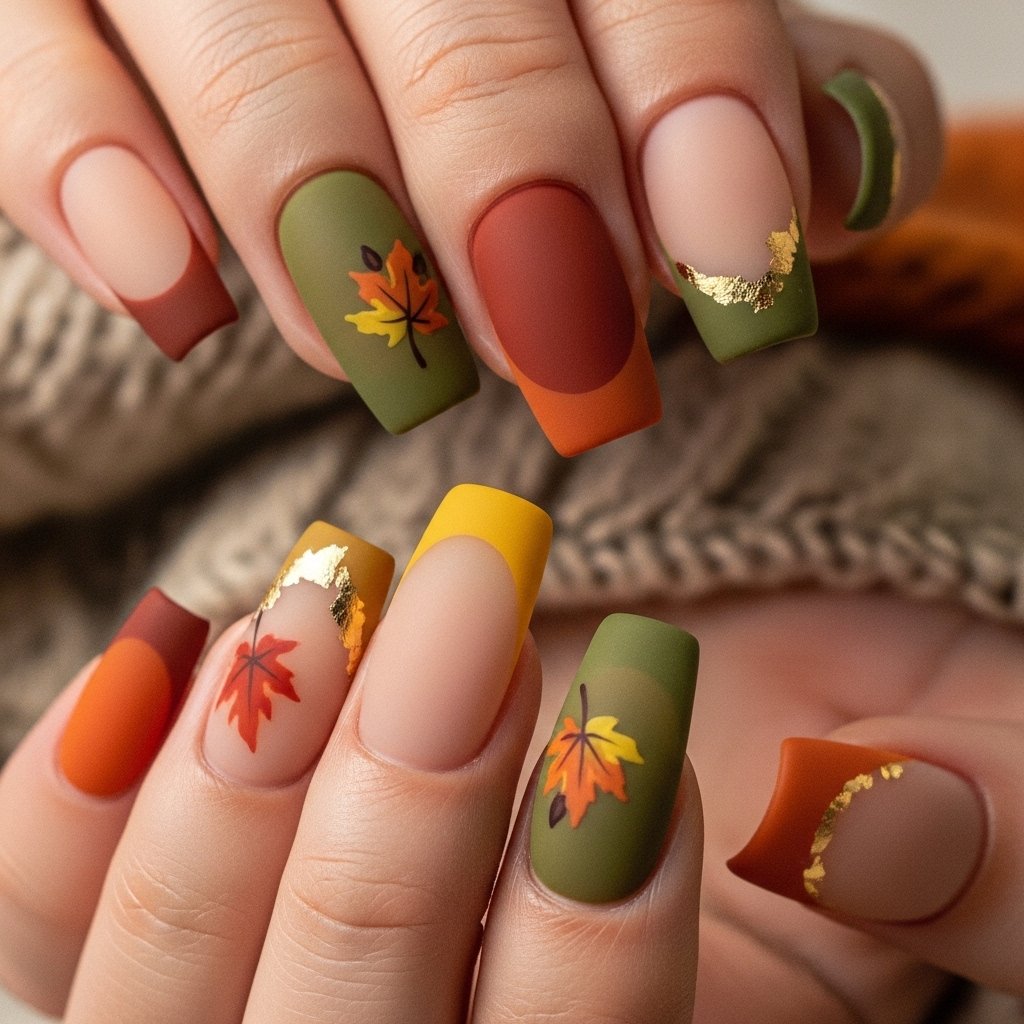 Autumn nail colors