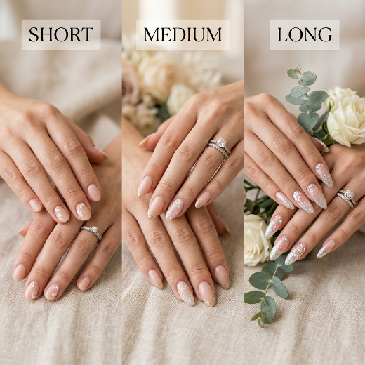 Bridal hands short medium long