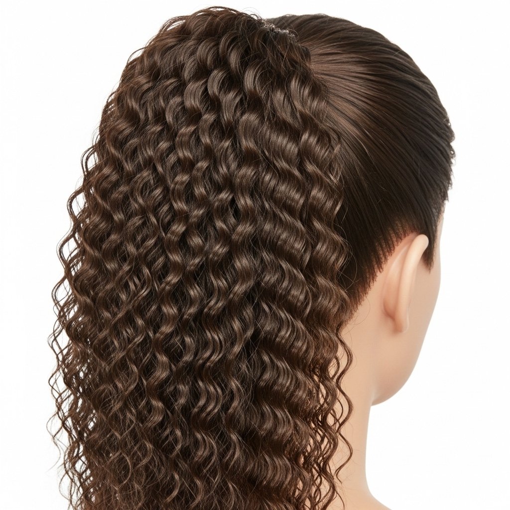 Crimp ponytail