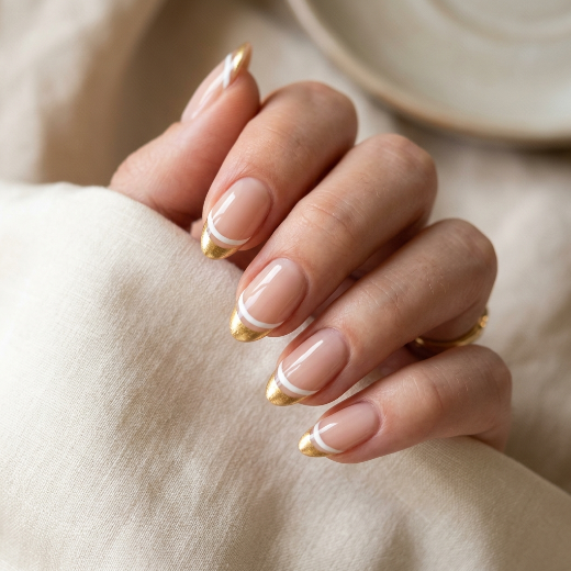 Double line nail desig