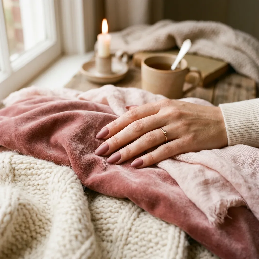 dusty rose nail color
