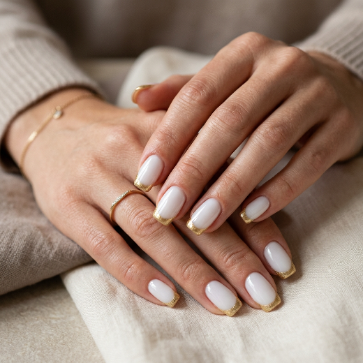 Elegant hands with glossy nails