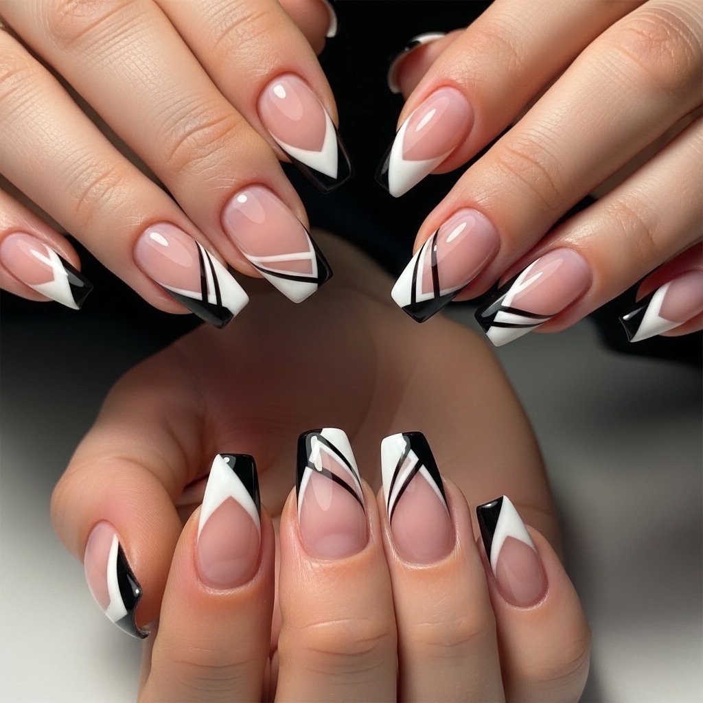 Geometric nail design