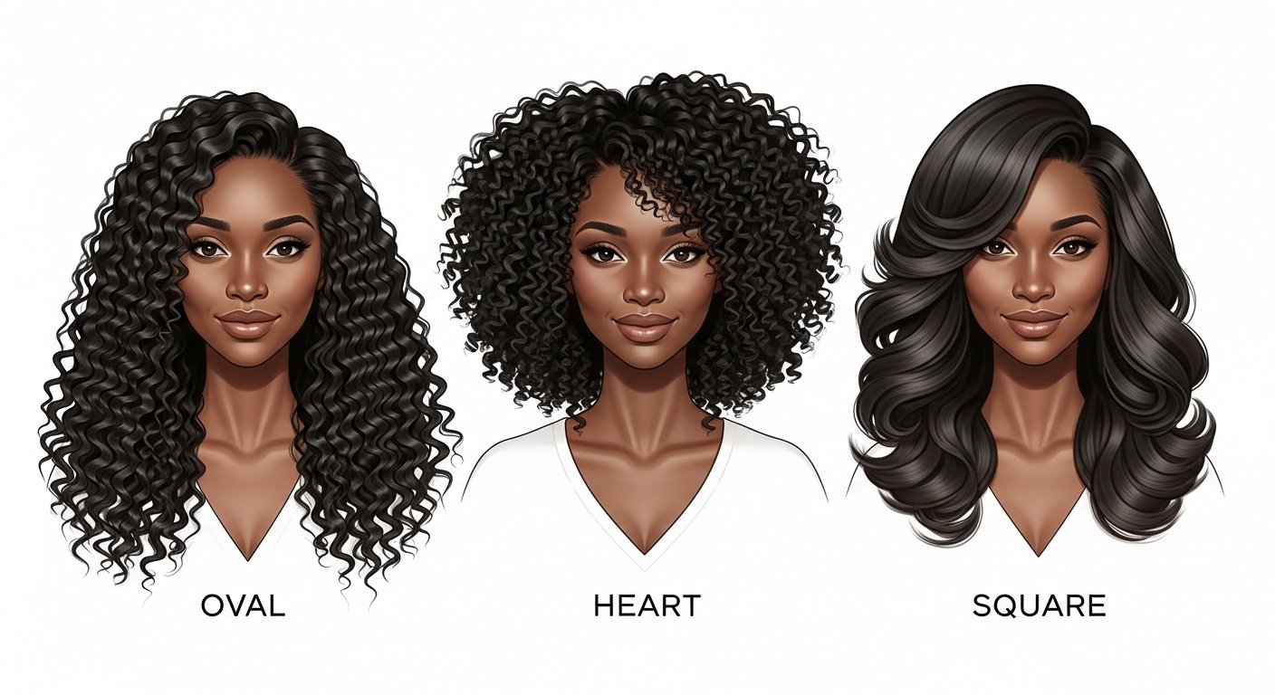 Hairstyles matched to face shapes