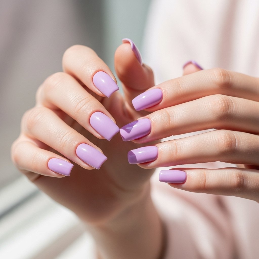 Lavender nails