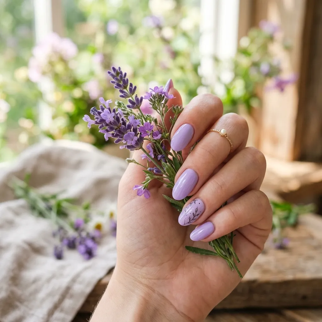 lavender nail color