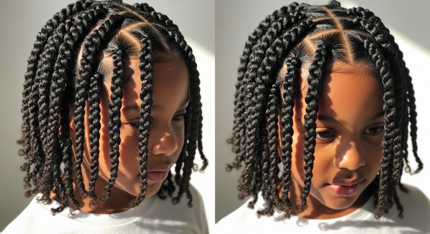 Mini twists hairstyle
