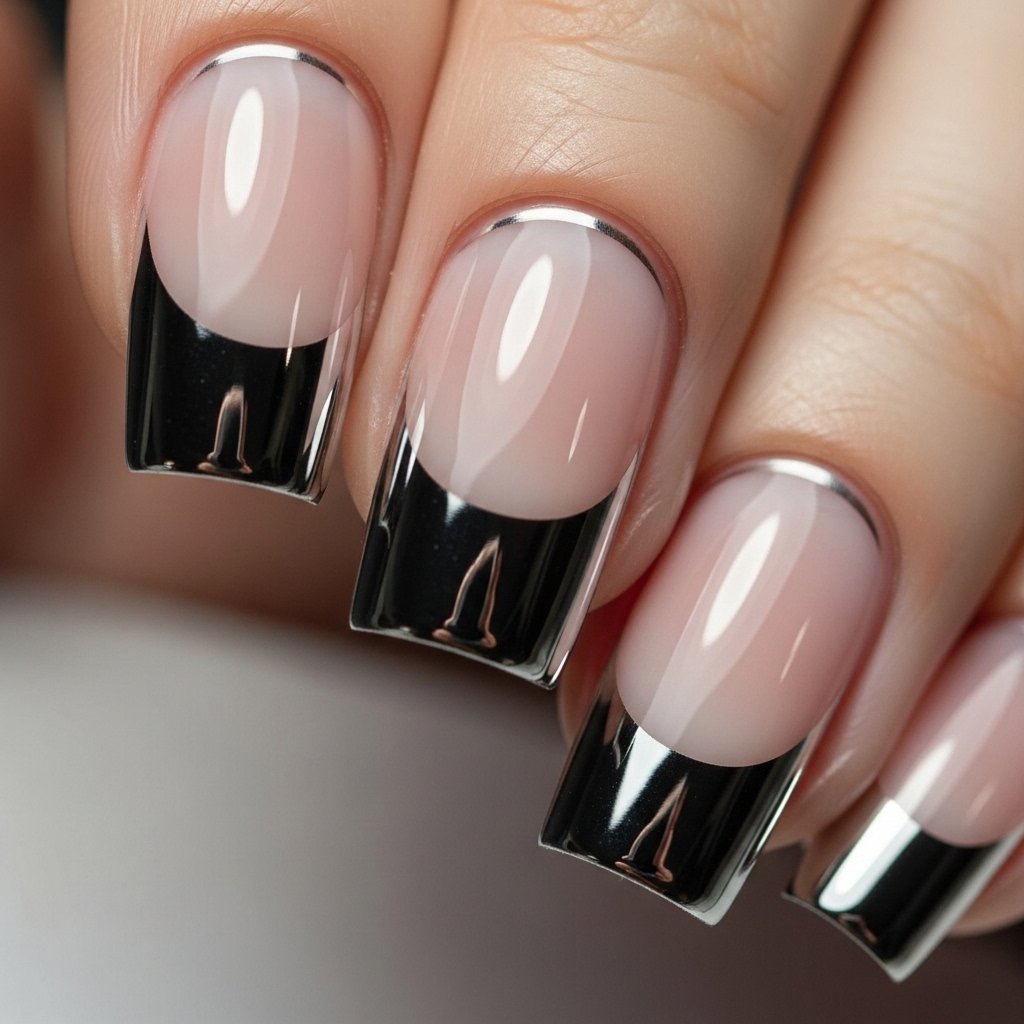 Mirror chrome nails