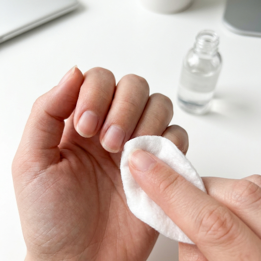 Nail prep cleaning buffing