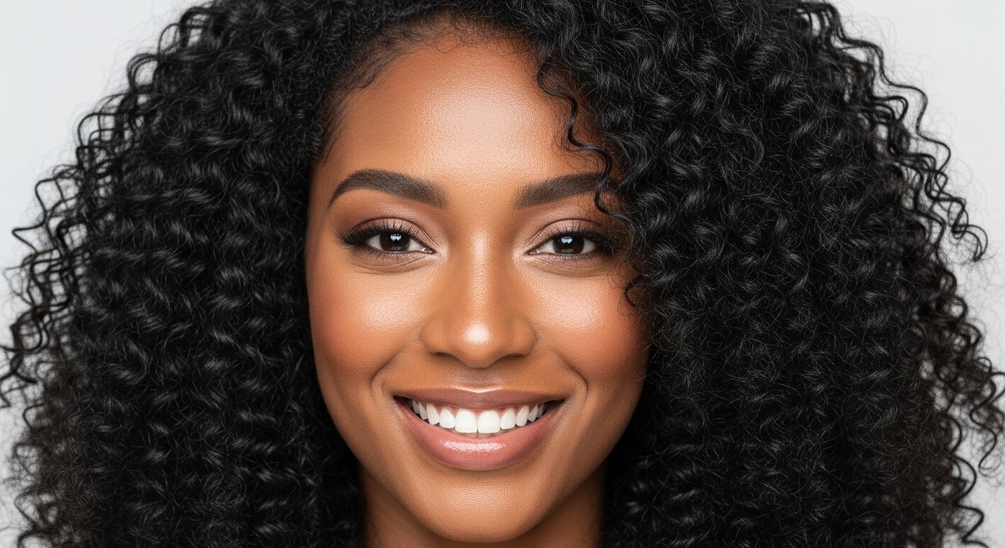 Natural wash-and-go curls