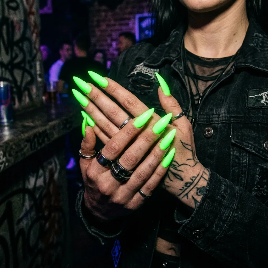 neon nail color