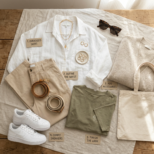 Oversized outfits styling