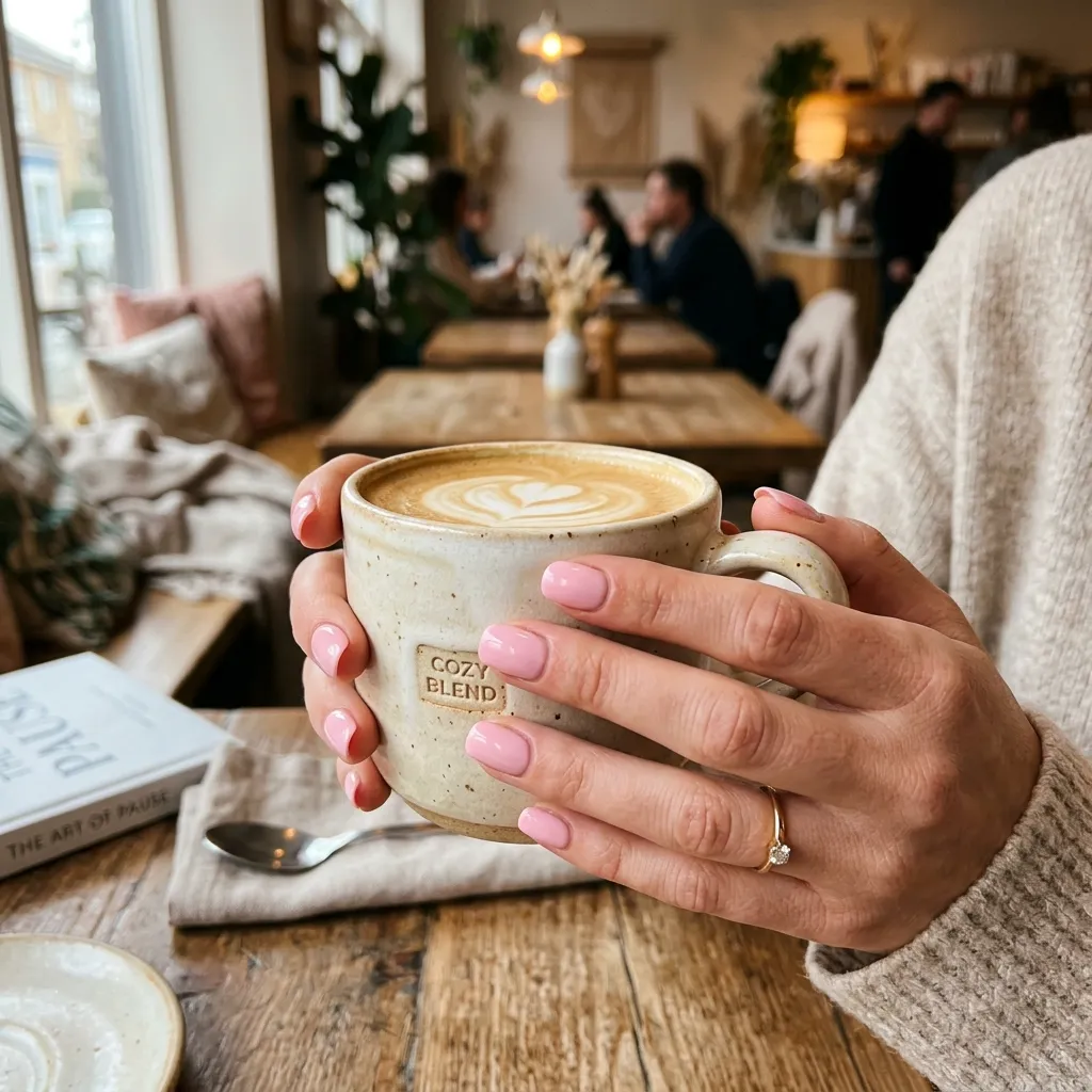 soft pink nail color
