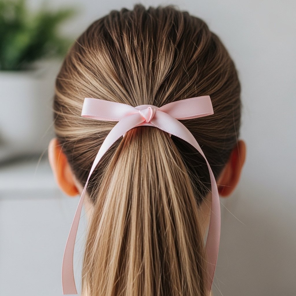 Ribbon ponytail