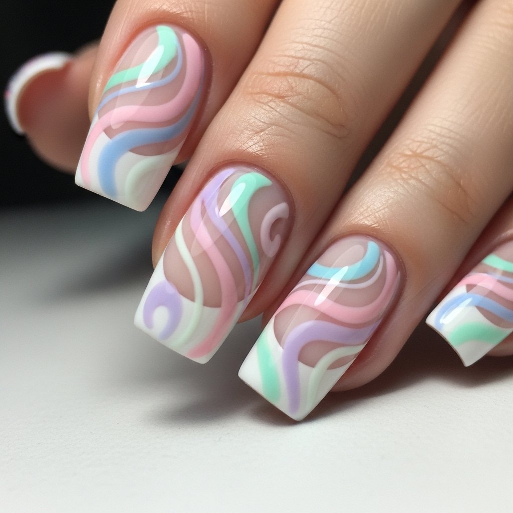 Swirl nail 