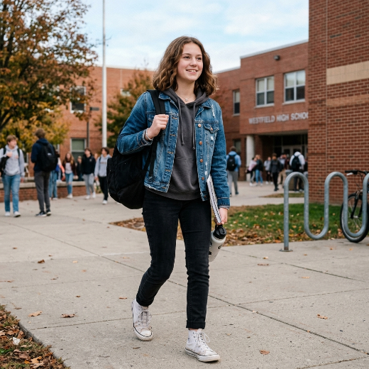 hoodie under denim jacket