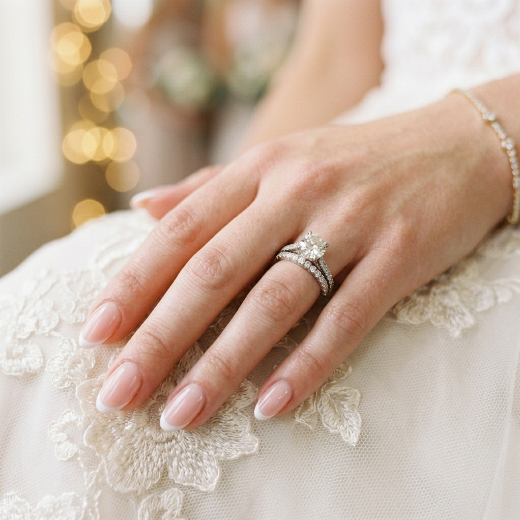 Thin French tip nails