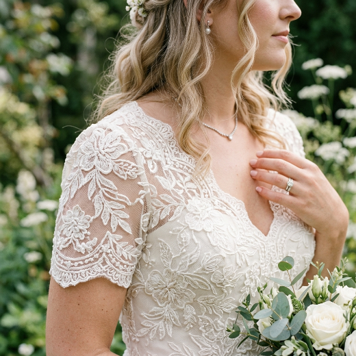 lace wedding gown