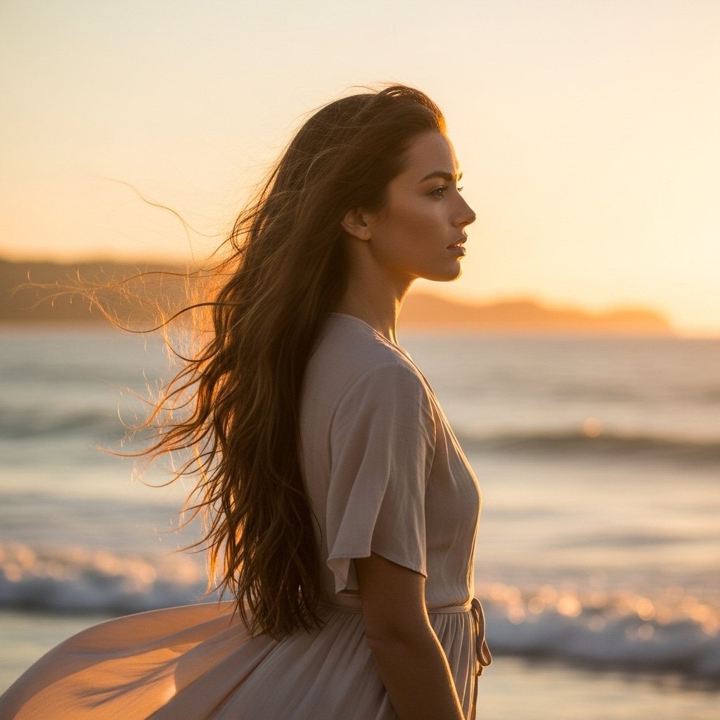 beach waves hairstyle