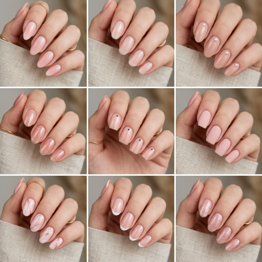 blush nails ideas