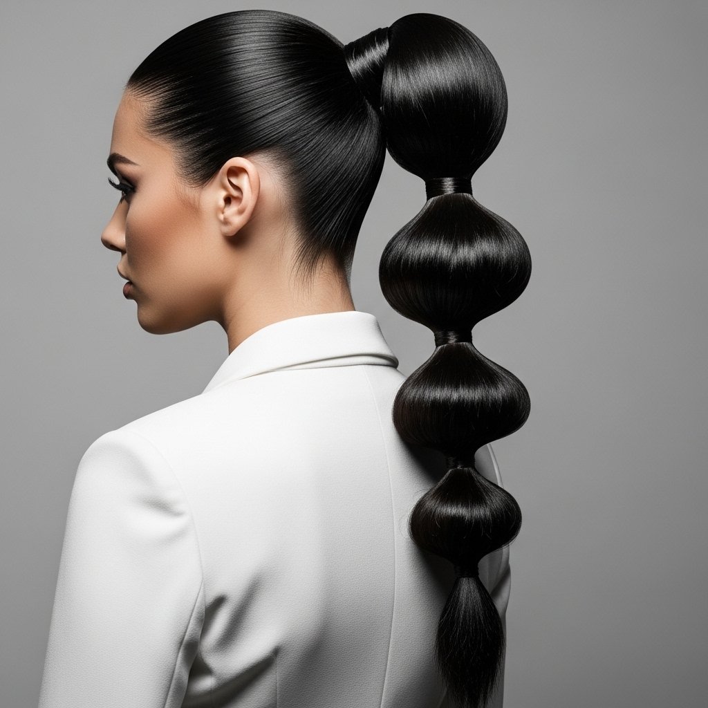 bubble ponytail
