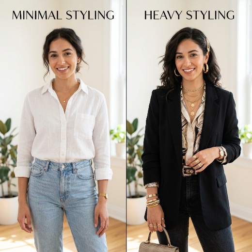 heavy vs minimal accessories