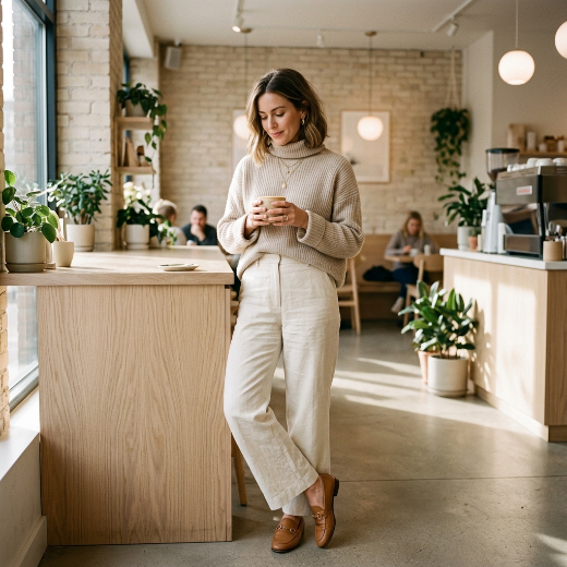 knit sweater trousers