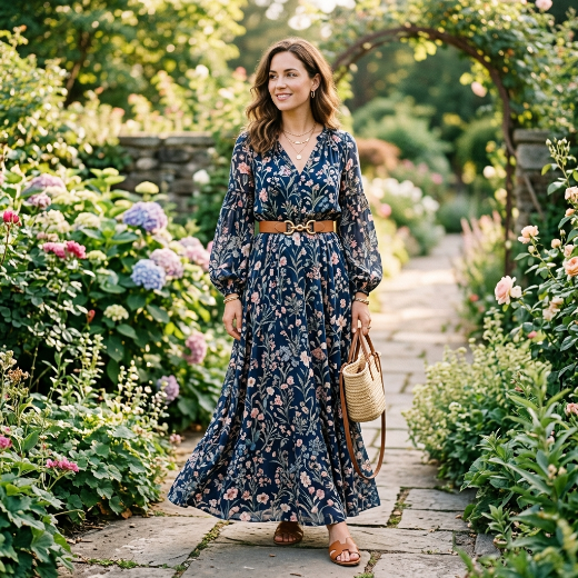 maxi-dress-with-a-stylish-belt