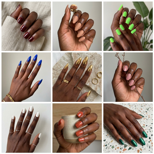 nail colors for dark skin
