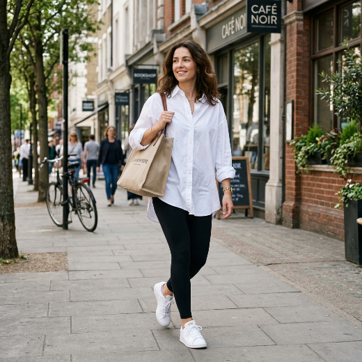 poplin shirt leggings