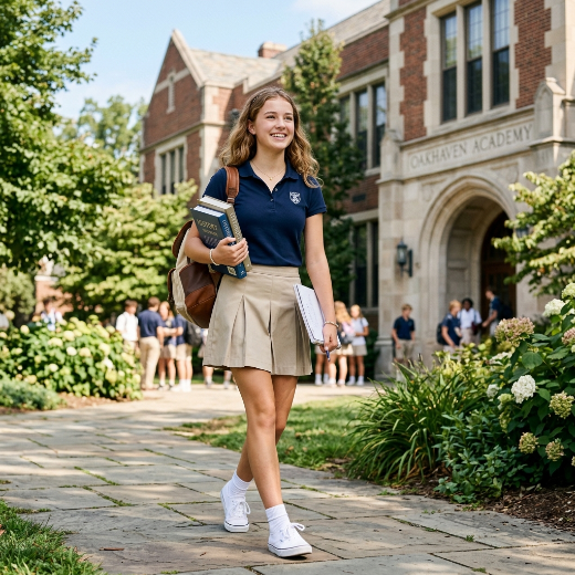 polo shirt and skirt