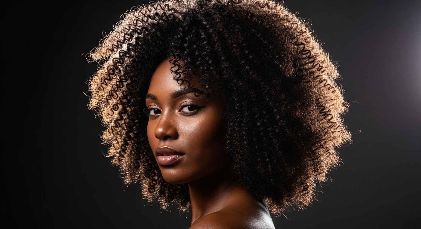 rounded afro hairstyle