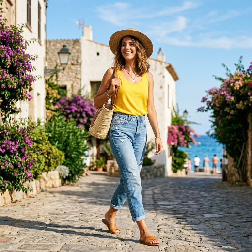 Bright summer outfit
