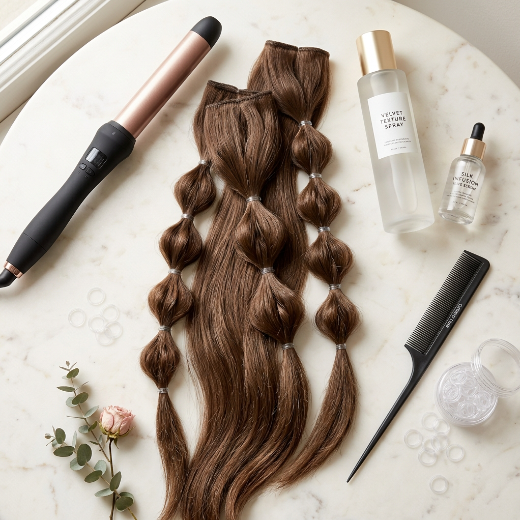 Bubble braid styling tools