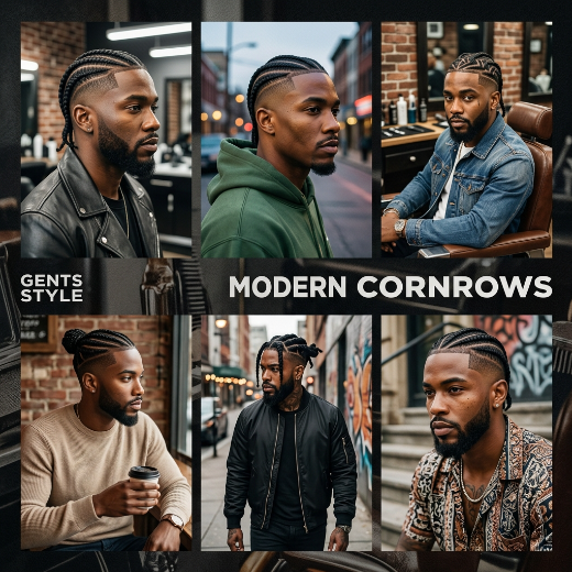 20 Cool Cornrow Hairstyles for Men with Fade