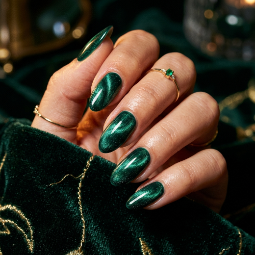Emerald green velvet