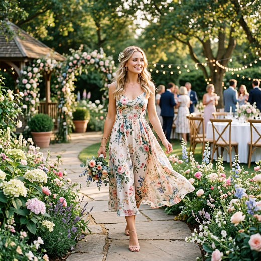 Floral midi dress