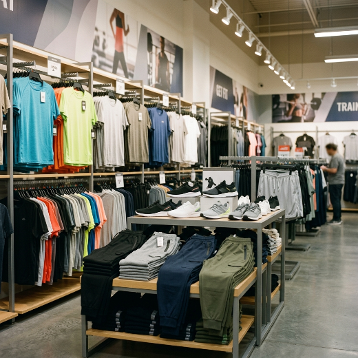 Gym clothing shopping