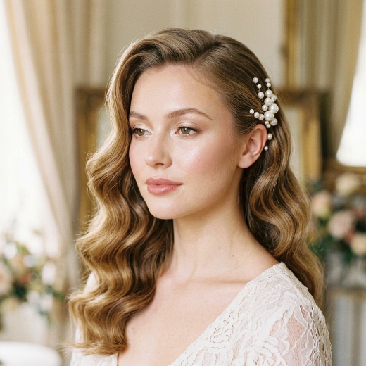 Hollywood waves hairstyle