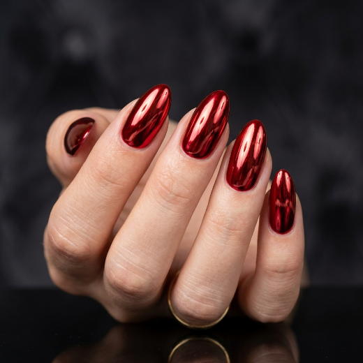 Metallic red chrome