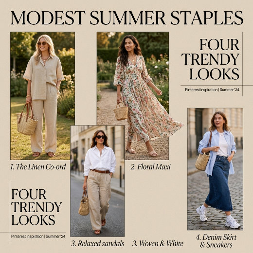 17 Trendy Modest Casual Outfits to Copy in Summer