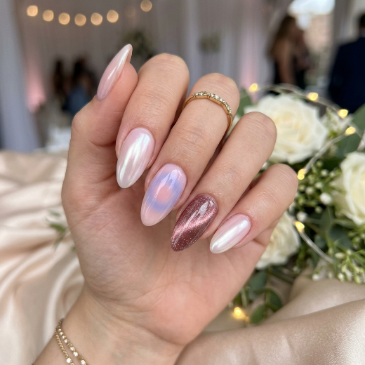 Nails with glazed donut