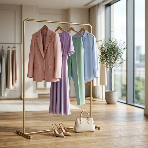 Pastel wardrobe