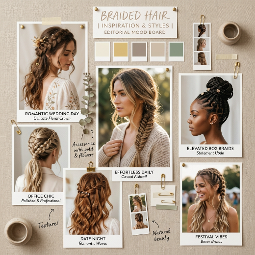 Pinterest-style mood board
