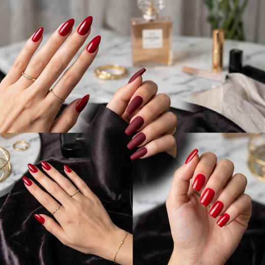 Red nail shades