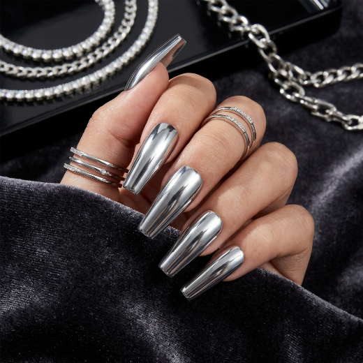 Silver chrome mirror