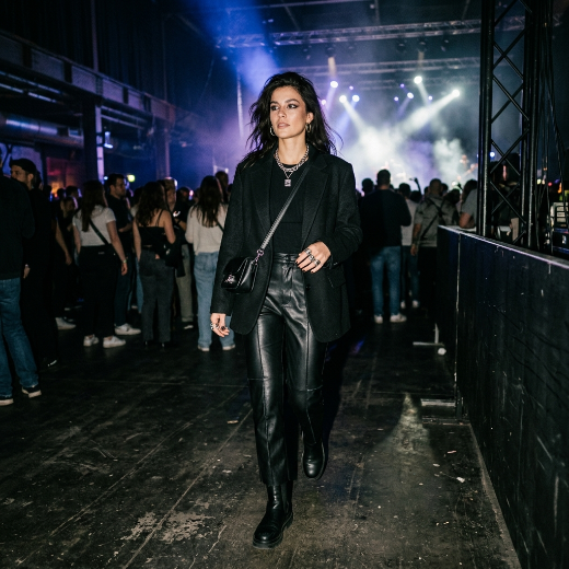 Sleek monochrome concert style
