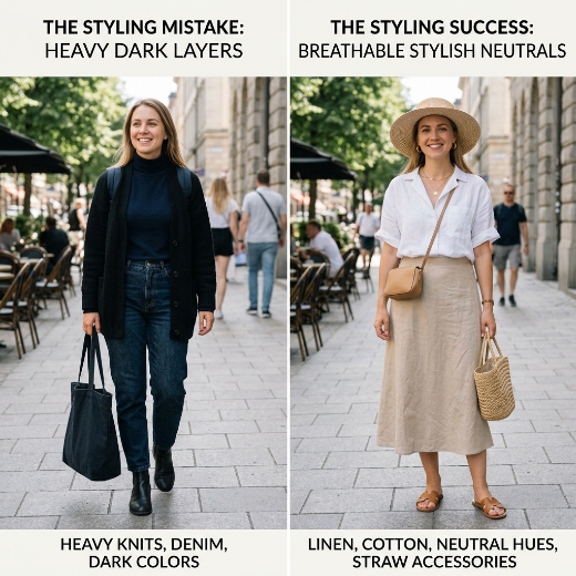 Summer fashion mistakes comparison