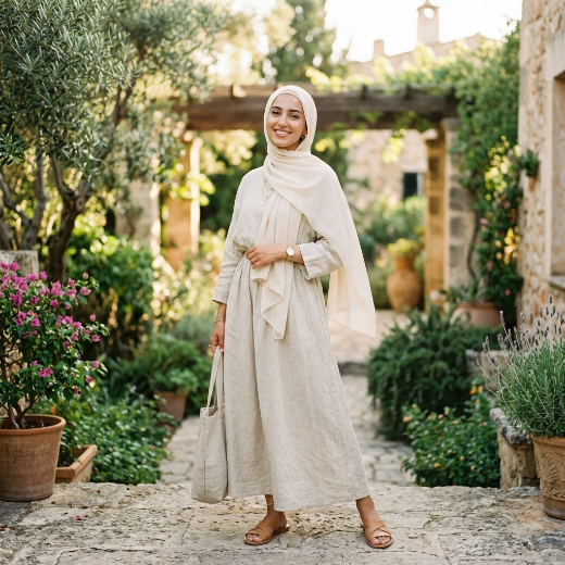 Summer hijab fashion look