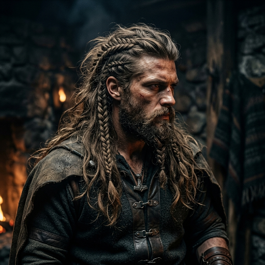 Viking hairstyle